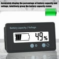thumbnail image 3 of Battery Capacity Monitor LCD Display Simple Setting Waterproof Indicator 12 84V, 3 of 7