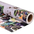thumbnail image 2 of Reversible Monster Truck Wrapping Paper Roll for Boys Kids - Dinosaur in Pickup, Racing Car Gift Wrap Sheets for Birthday Baby Shower Holiday Party (Total 28.5sq.ft), 2 of 16