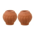 thumbnail image 5 of MLINS  2 Pcs Rustic Planter Small Pots Miniature Tiny Clay Terracotta Red, 5 of 7