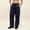 Dark Blue, variant on Men's Baggy Sweatpants Fleece Wide Leg Comfy Lounge Sweat Pants Solid Color Casual Workout Gym Joggers with Pockets