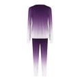 thumbnail image 6 of Cotton Lounge Outfits 2 Piece Sweatsuits Womens Long Sleeve Crewneck Pullover Tops Drawstring Sweat Pants Tracksuit (XL, Purple), 6 of 6