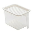 thumbnail image 2 of Cheers US Plastic Storage Containers Square Food Storage Organizer Stackable Refrigerator Organizer Handle Kitchen Containers with Lids for Fruits Vegetables Meat Egg, 2 of 7