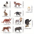 thumbnail image 2 of MesaSeCA Simulated Tiger Wild Boar Eagle Fox Deer Forest Animal Model Set, 2 of 5