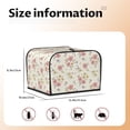 thumbnail image 5 of Lsque Floral Print 4 Slice Toaster Cover , Kitchen Appliance Dustproof Protector , Toaster Protector Dustproof Kitchen Appliance Cover, 5 of 7