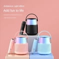 thumbnail image 4 of Portable Desktop Mini Voice Amplifier Megaphone Radio KTV Microphone LED Light ,Loud Volume, 4 of 7