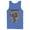 Royal Blue, variant on Men's Superman Classic Hero Pose Tank Top Athletic Heather Small