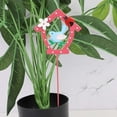 thumbnail image 4 of Gmogad Outdoor Garden Decor Metal Mini Flower Pot Stakes, Hand-Painted Yard Lawn Patio Courtyard Planter Decorations, Garden Accents for Flower Pots Balcony Outdoor Gift Idea, 4 of 4