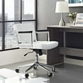thumbnail image 2 of Scranton & Co Mid Back Upholstered Faux Leather Office Chair in White, 2 of 4