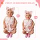 thumbnail image 3 of Conjunto de ropa BABESIDE Reborn Baby Doll de 40 a 50 cm con zapatos Access, 3 of 7