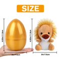thumbnail image 3 of Huevos de Pascua con juguetes de peluche YUJUN para niños, 6 unidades, 3 of 7
