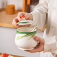 thumbnail image 4 of YISITIAN Fish Ceramic Sugar Bowl with Lid and Spoon, 3D Relief Design Salt and Spice Container for Kitchen Countertop, Decorative Aquatic Theme Jar for Dining Table, 6 OZ AZ1014-4604, 4 of 6