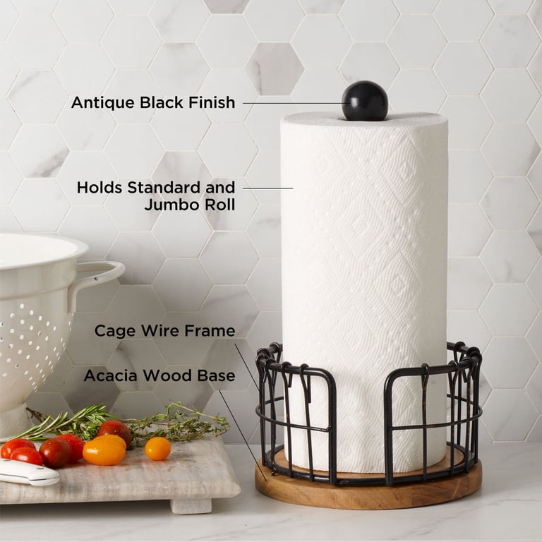 Galvanized Metal Paper Towel Holder Pottery Barn