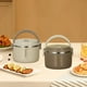 thumbnail image 1 of Fiambrera Térmica de Acero Inoxidable | Contenedor Bento Hermético de 1000 Ml con Doble Tapa | Recipiente Térmico Apto para Microondas para Sopas y Comidas | Incluye Bandeja Interior Extraíble y Uten, 1 of 7