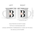 thumbnail image 5 of Koyal Wholesale Stainless Steel Campfire Coffee Mug, Blush Floral Monogram, Letter B, 5 of 5