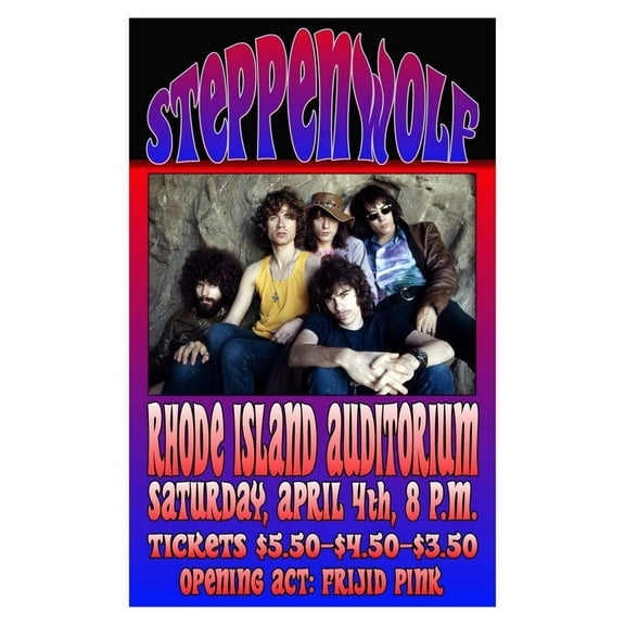 STEPPENWOLF REPLICA 1970 CONCERT POSTER