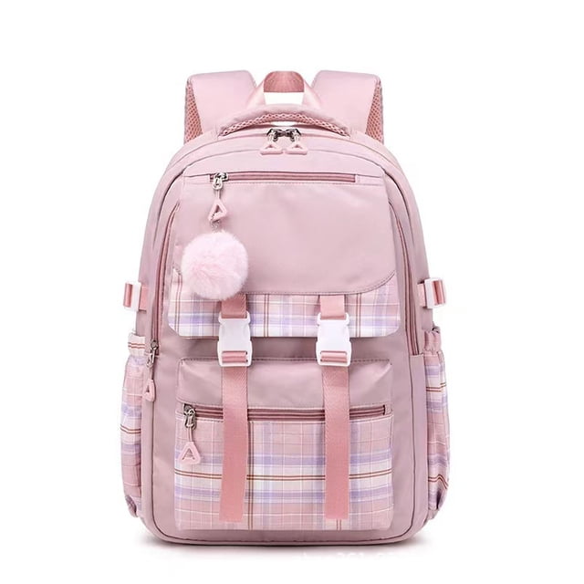 Guardurnaity Mochila escolar de tela, estilo mochila Demon. Capacidad, impermeable. Ideal para la escuela, viajes y camping. Mochilas Rosa