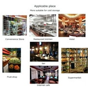 INTBUYING 48 Commercial Floor Type Refrigerated Cake Showcase Bakery Cabinet Cooling Display Case Cooler Right Angle 220V
