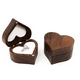 thumbnail image 1 of Caja Corazón De Madera Nogal Para Anillos De Boda Compromiso CAFE BLANCO, 1 of 5