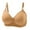 Beige, variant on UJNDER Smooth Gathered Bra No or Steel Ring Three Buckle Side Collection Auxiliary Breast Underwear for Women Beige 40