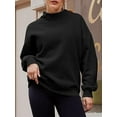 thumbnail image 5 of Long-sleeved High Neck Sweatshirt (S, ChampagneBeige), 5 of 10