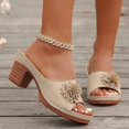 thumbnail image 6 of Wovix Slippers For Women Open Toe Sandals Platform Classic Simple Shoes Footwear Daily Wear, 6 of 9