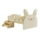 thumbnail image 1 of Cama miniatura para muñecas de moda, juego para niños con escaleras, muebles de madera de 30 cm. Conejito, 1 of 9