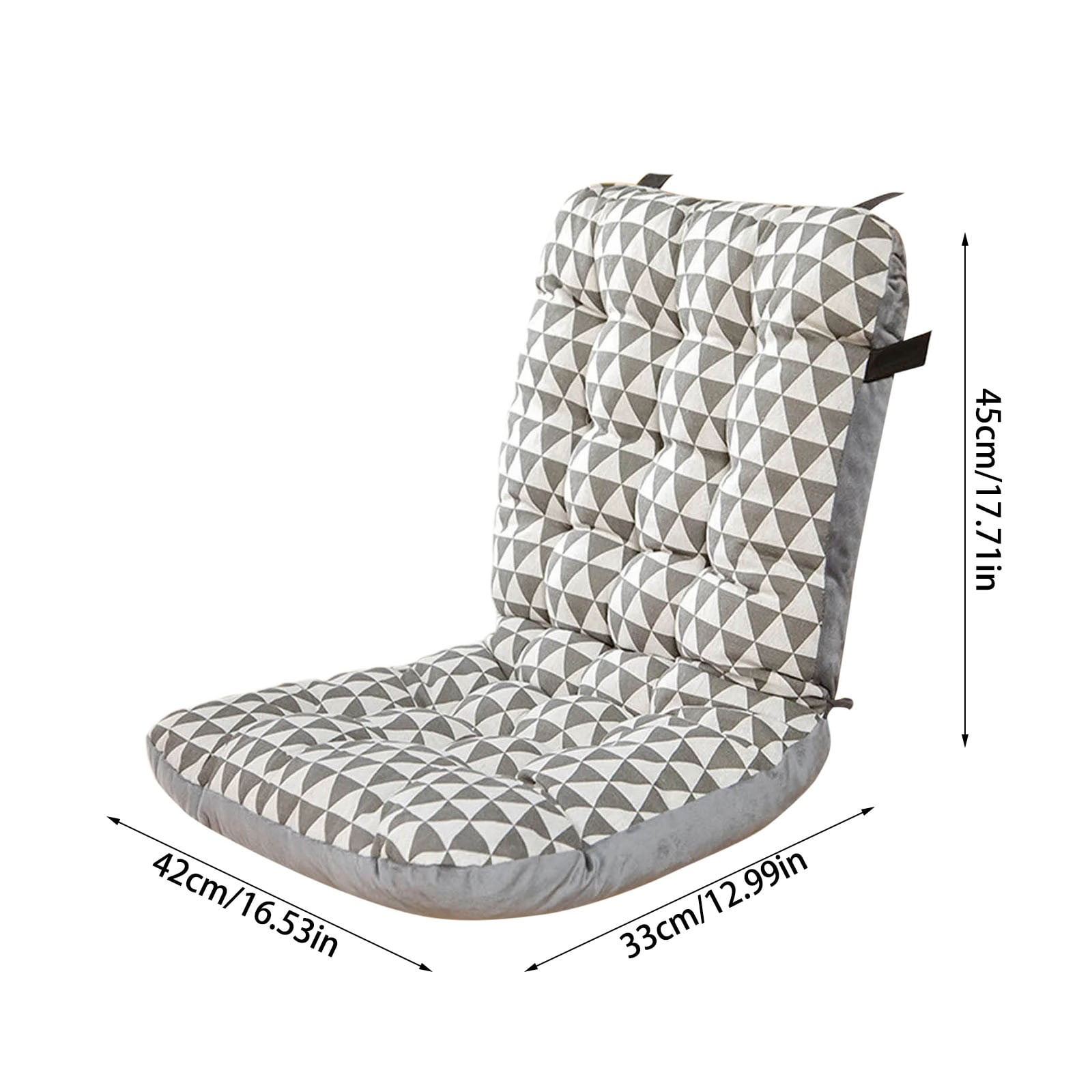 Indoor Outdoor Chair Pads Cushion, High Back Chair Cushions, Dining -Kitchen -Office Chair Seat Cushion with Ties Thickened One-Piece Outdoor Indoor Furniture Chair Seat Cushion