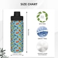 thumbnail image 3 of Pofeuu Artoon Transport Print 18oz Sports Insulated Kettle Stainless Steel Vacuum Water Bottle Leakproof Sport Flask, 3 of 7