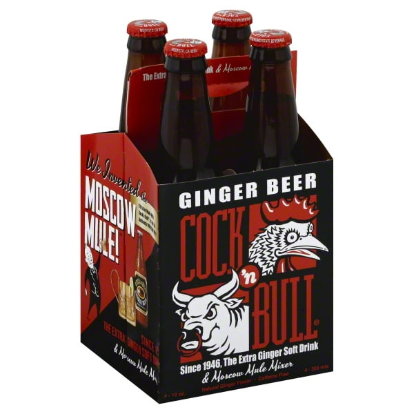 CB Beverage Cock N Bull Ginger Beer, 4 ea