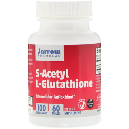 JARROW S-Acetyl L-Glutathione 100 MG 60 TABS, Pack of (Best Seller Glutathione Injectable)