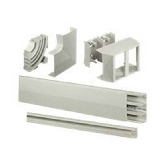 Hubbell Wiring Device-Kellems Flat Elbow Base and Cover,White PW2FEBC