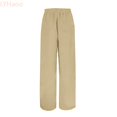 thumbnail image 2 of LYHaoo Kids Casual Corduroy Pants Elastic Waist Drawstring Baggy Sweatpants Loose Fit Wide Leg Palzzo Trousers With Pockets Pants for Boys(Yellow), 2 of 7
