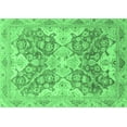 thumbnail image 1 of Ahgly Company Indoor Rectangle Oriental Emerald Green Traditional Area Rugs, 7' x 9', 1 of 4