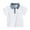 White, variant on Esaierr 1-8T Boys Soft Cotton T Shirt for Kids Baby Summer Short Sleeve Tees Shirts Toddler Solid Colours Casual Lapel Tops for Boys