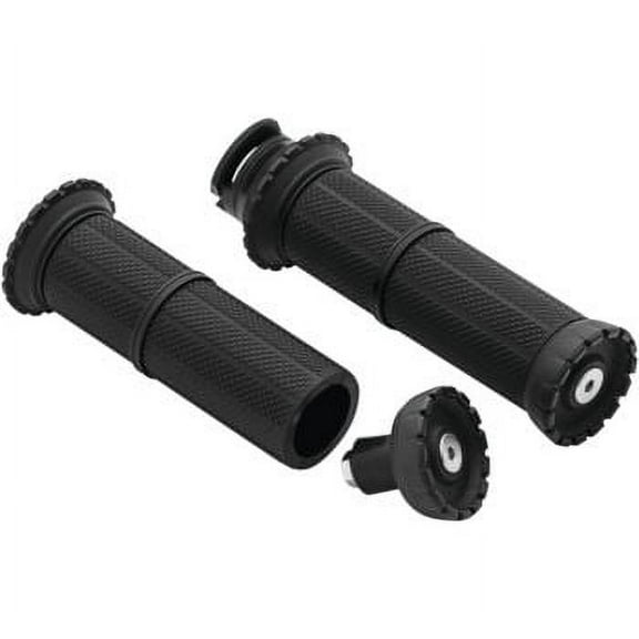 Kuryakyn Satin Black Riot Grips Pair for Indian 2014 - 2017 Scout Models 3589
