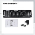thumbnail image 5 of DMX512 Controller Console 192 Channels, Professional Stage Light Control Board for LED Par Moving Head Lights, Digital Display Lighting Mixer with Faders, Aluminum Shell DJ Equipment, 5 of 5