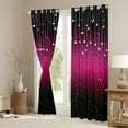 thumbnail image 3 of Feelyou Teens Glitter Galaxy Black Out Curtains, Dreamy Mystic Stars Curtains Pack of 2 (42x63 Each), Cartoon Theme Bedroom Curtains, Blackout Curtains Home Decor, 3 of 6