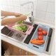 thumbnail image 4 of 1 escurridor ajustable para fregadero, cesta de drenaje para lavar verduras, frutas, rejilla de secado de plástico, organizador de accesorios de cocina, color aleatorio, 4 of 5