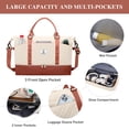 thumbnail image 3 of Gynky Travel Duffle Bag Weekender Bags for Women with Shoe Compartment Carry on Overnight Bag Gym Duffel Bag with Wet Pocket Hospital Bags for Labor and Delivery, 3 of 8