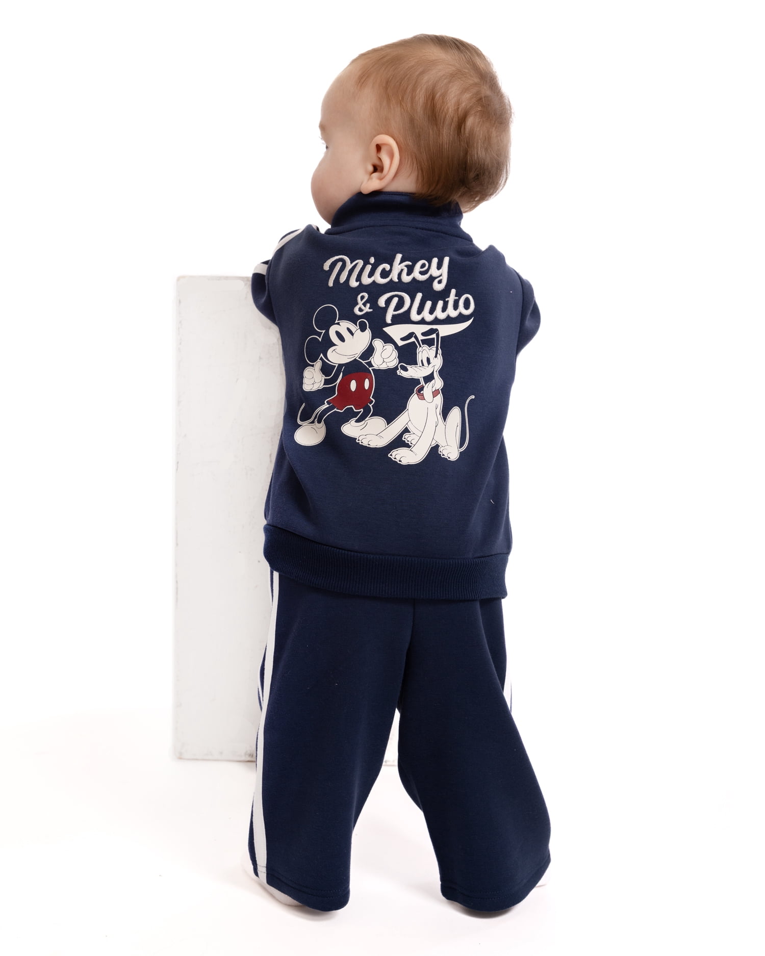 Mickey and Friends Baby Boys Full Zip Tracksuit, 2-Piece, Sizes 0/3M-24M