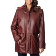 thumbnail image 3 of EXcelled  Women's Leather Hooded Anorak Jacket, 3 of 5