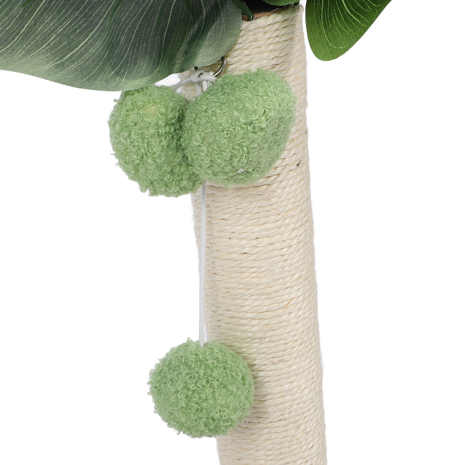 BOKYAN Compact Sisal Cat Scratching Post with 3 Plush Balls – Sturdy, Space‑Saving, Furniture‑Protecting Cat Tree for Home