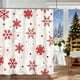 thumbnail image 5 of CaiYueKe Winter Shower Curtains for Bathroom Snowflake Shower Curtain Christmas Bathroom Decor Winter Holiday Washable Durable Fabric Bathroom Curtains 71x35.4 Inch, 5 of 7