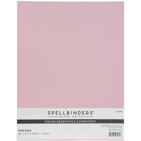 UPC: 0812062031607 | Spellbinders Color Essentials Cardstock 8.5 X11  10/Pkg-Pink Sand