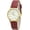 Red, variant on Collections Women's 28mm Case Elegant Look Genuine Leather Buckle Strap Watch
