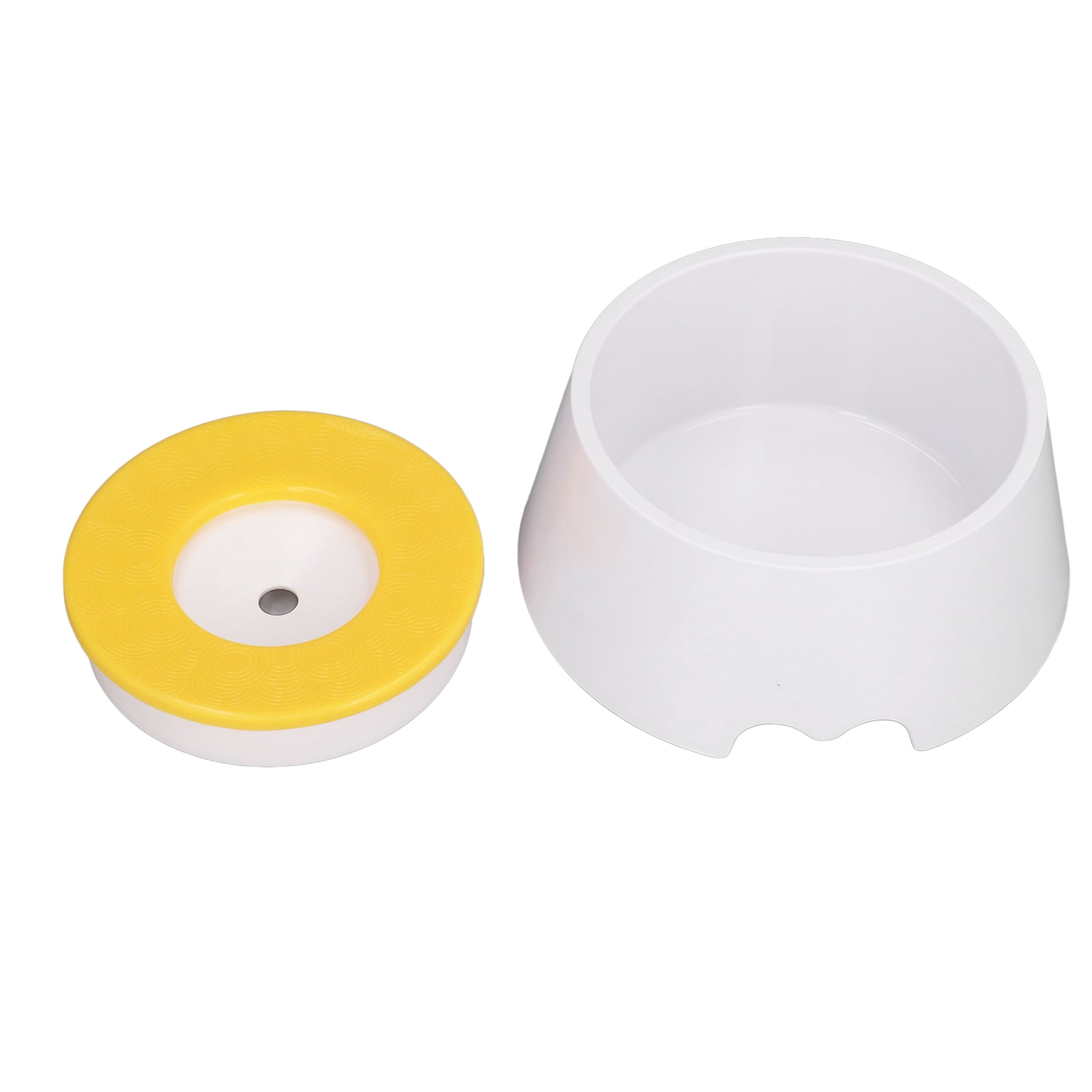 Nieyigj Premium Pet Slow Water Feeder Bowl, Splash Proof & Prevent Slip Raised Water Dispenser, Interactive Dog & Cat Slow Drinking Bowl, Bright Yellow (8.66 in / 22 cm)