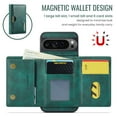 thumbnail image 2 of DG.MING Wallet Case for Google Pixel 9 Pro XL 6.8inch,Detachable Magnetic Wallet Phone Case with RFID Blocking, Card Slot,Holder, Leather Phone Case for Men Women,Green, 2 of 9