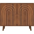 thumbnail image 6 of Accent Cabinet with Carving Lines, Modern Buffet Sideboard with Adjustable Shelves, Decorative Storage Cabinets for Bedroom Living Room Kitchen Office and Hallway., 6 of 6