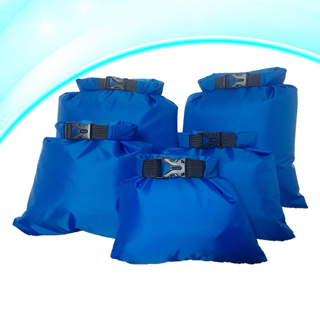 IFANLANDOR 5Pcs Boat Waterproof Bag Waterproof Polyester Roll-top Sealed Closure for Kayaking Sailing