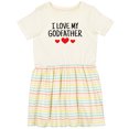 thumbnail image 3 of Inktastic I Love My Godfather Girls Toddler Dress, 3 of 5